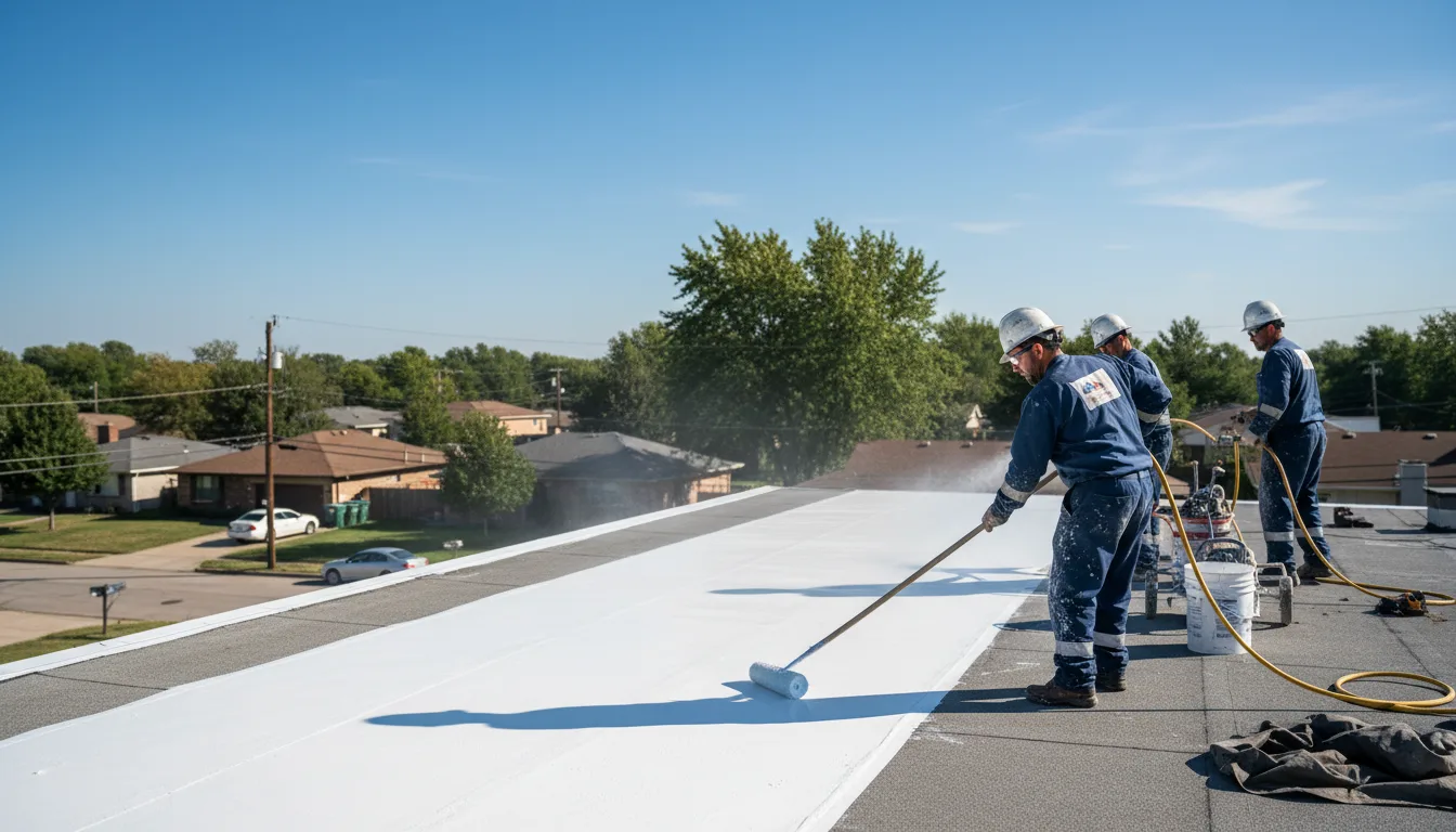 Commercial roof coating in Van Vleck, TX near me